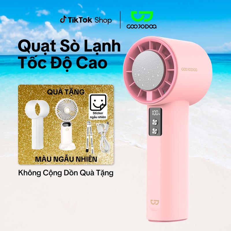 【GOOJODOQ*KOL/KOC COMBO Quạt Sò Lạnh+ tặng ốp +tặng quạt mini màu ngẫu nhiên, 100 tốc độ gió có thể điều chỉnh màn hình kỹ thuật số cầm tay Làm lạnh và nén đá Phụ Kiện