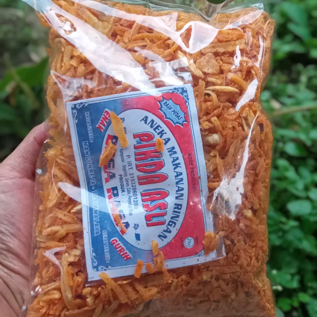 1/4 Keripik Singkong Pedas Bogarasa Pikda Snack Camilan Kerupuk