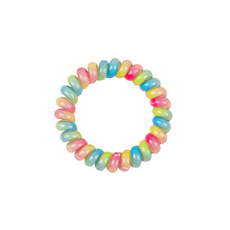 Janpanese Hair Tie Stretch Spiral Cord Hair Ring Headwear Hair Rope Elastic Hair Tie Multicolor Scrunchies Multicolor Telephone Wire Hair Accessories 6
