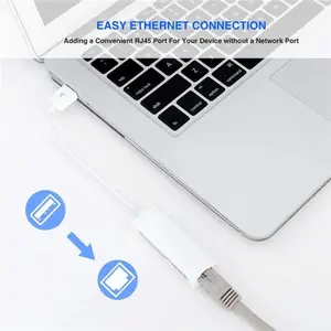 Kabel USB To LAN Via RJ45 Ethernet Converter Adapter Cable Alat Komputer