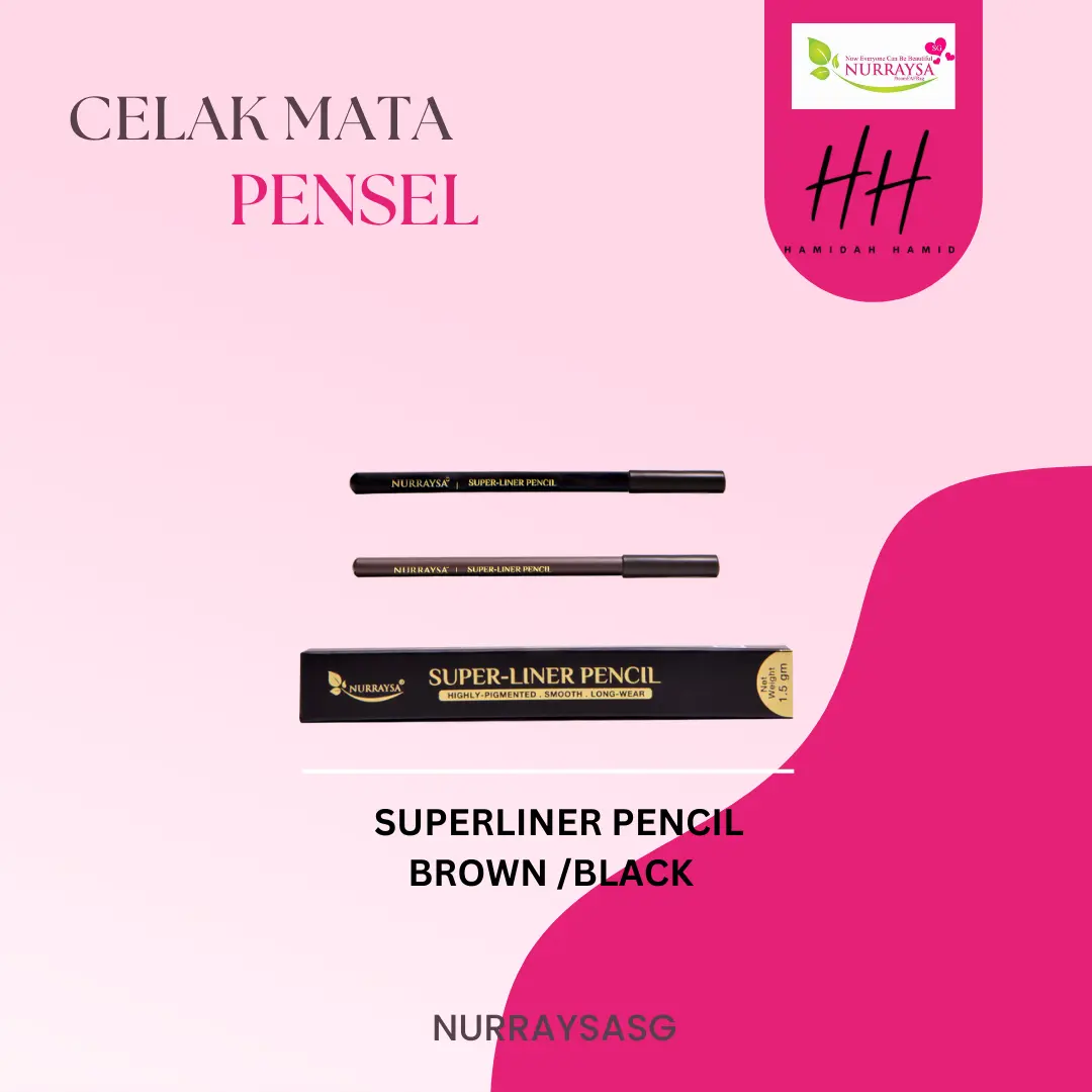 Nurraysa  Super Liner Pencil Smudgeproof Eyeliner  Cosmetic Lipliner Makeup Color