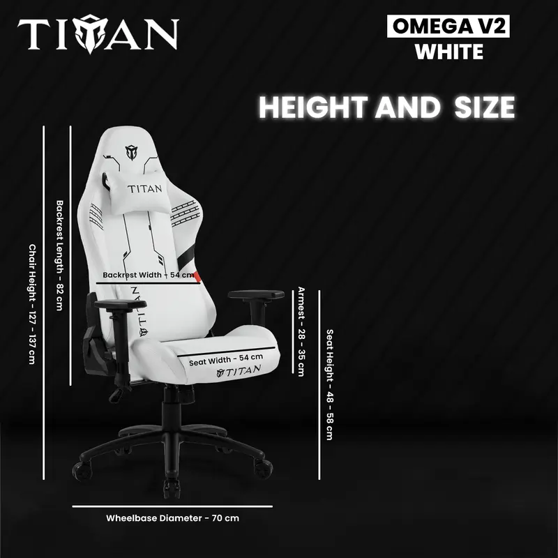 TITAN Omega V2 Series Premium Quality Seat Kursi Gaming Chair Furniture 5