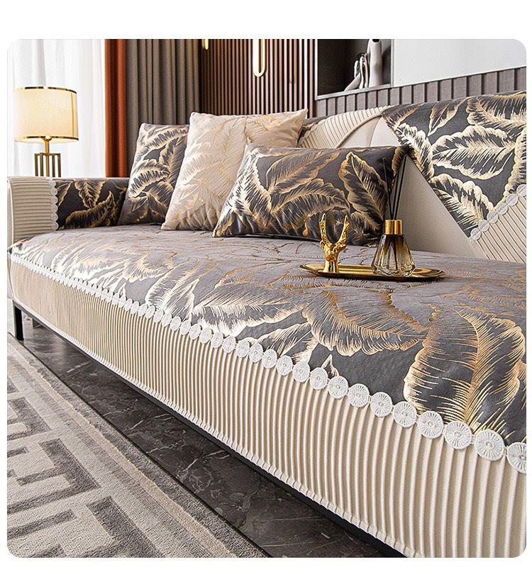 Product Introduction of Jacquard Lace Sofa Covers Anti-slip Soft Couch Protector Universal Four Seasons Slipcover Sofa Blanket for Living Room 19