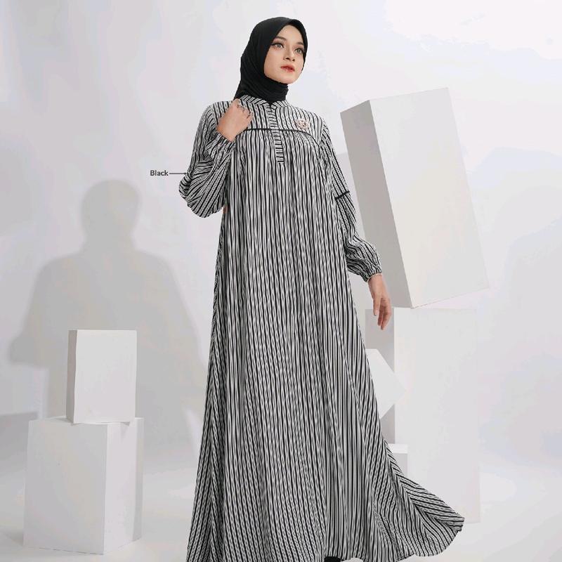 gamis wanita terbaru hallya dress by nadheera 3