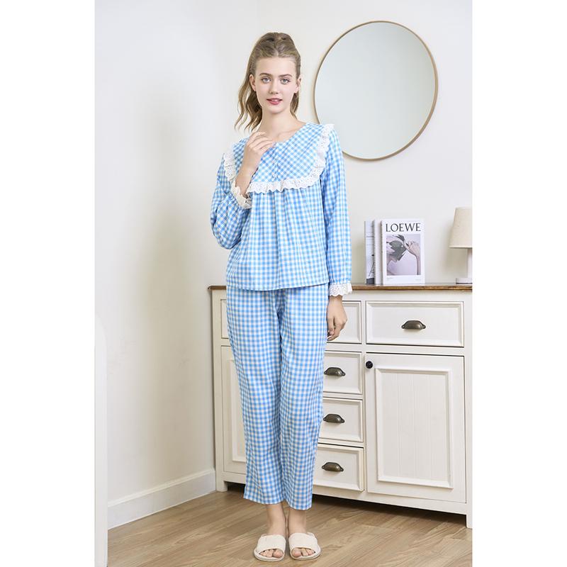 Bộ dài tay cổ tròn chất kate cho Thu Đông BKD102W02