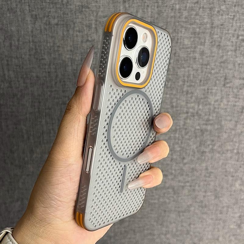 Ốp Điện Thoại Thích Hợp Cho Apple iPhone, Tương Thích Với iPhone 16promax, 16pro, 16plus, Ốp Cứng, Ốp Lưới 15pro, 14 Mùa Hè, 13 tản nhiệt, 12promax, Magsafe Từ Tính