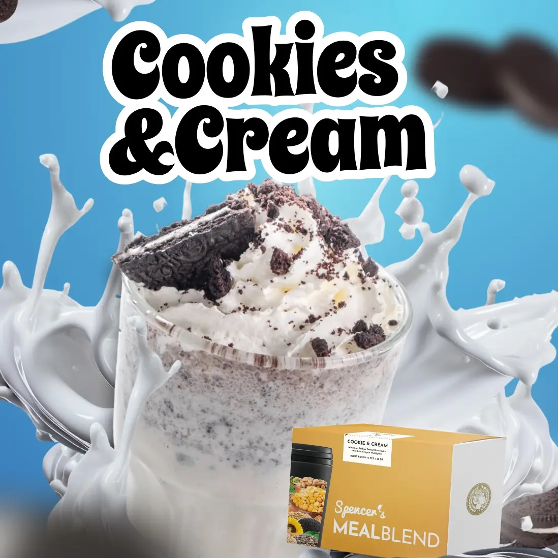 Spencer MealBlend Cookies & Cream - Nutrisi Premium untuk Body Goals Journey