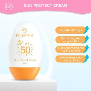 MINIPINK Sunscreen Egg SPF 50 PA+++ 60ml Tahan 12 Jam - MP063