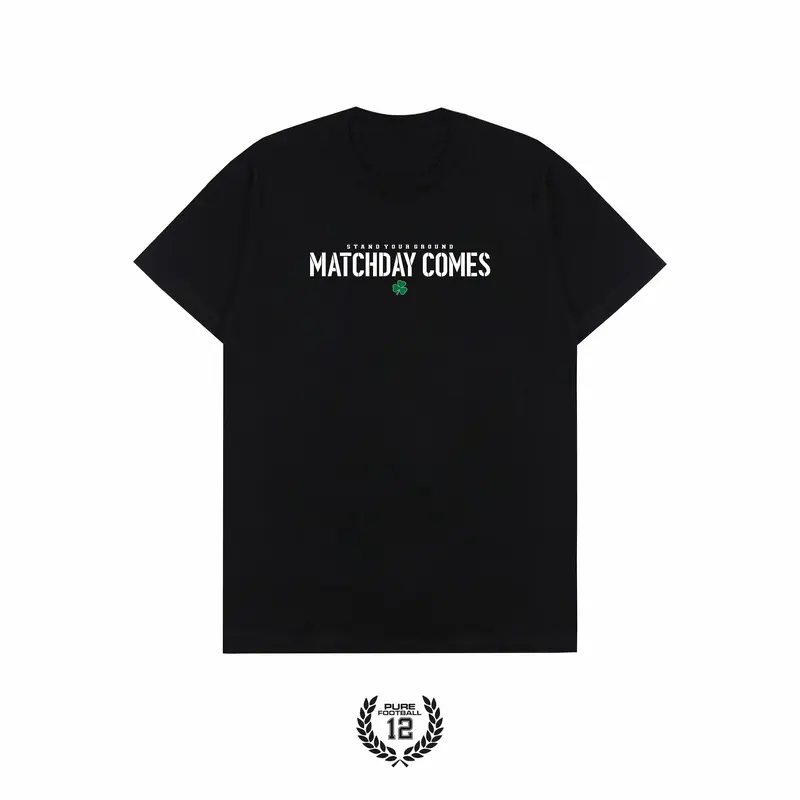 PURE FOOTBALL T-Shirt Match Day Comes | Tshirt Football Fans | Tshirt Pria Casuals | Kaos Pria Cotton Combad 24s 0