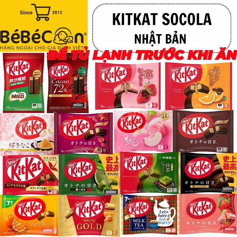 KITKAT SOCOLA CÓ THỂ BỊ CHẢY TRONG QÁ TRÌNH VẬN CHUYỂN- KITKAT ĐỦ VỊ ĐÃ VỀ Snack Thức Ăn Food Ăn Vặt Sô Cô La Chocolate Bánh Quy ferer or ocher