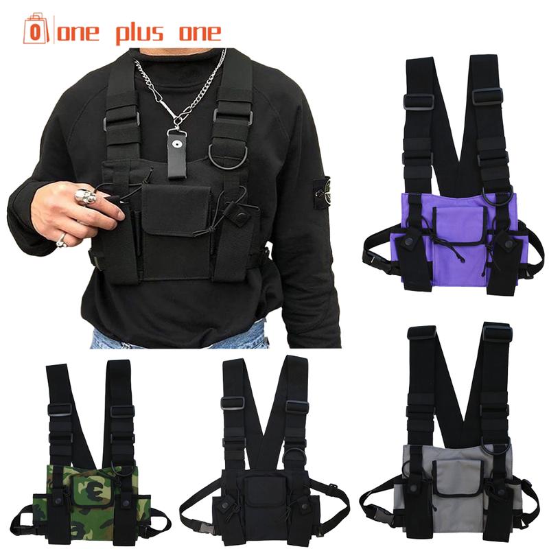 Túi Đeo Ngực Đa Chức Năng, Dành Cho Nam Và Nữ, Phong Cách Ins, Áo Vest Chiến Thuật Hip Hop, Thương Hiệu Thời Trang Áo Vest Bảo Hộ Lao Động Phong Cách Ba Lô, Thích Hợp Cho Nam Và Nữ, Bag Đeo Chéo