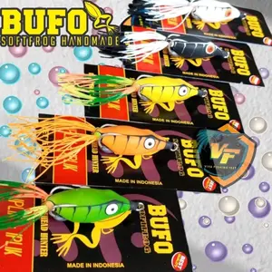 Bufo ngesot OLD softfrog + soft frog + lure + umpan pancing + umpan gabus + umpan casting
