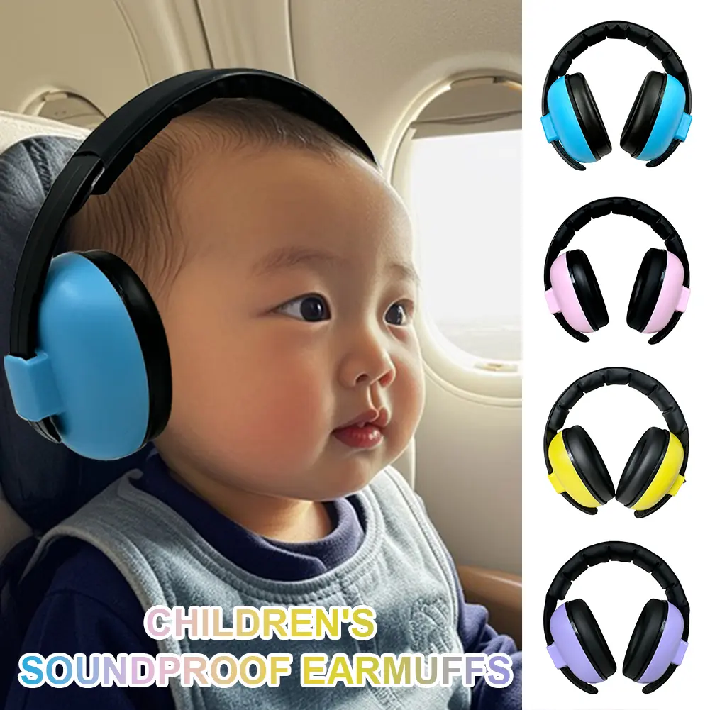 Baby Earmuffs Adjustable Anti-noise Soundproof Headphones Kids Sleeping Noise Reduction Ear Defender