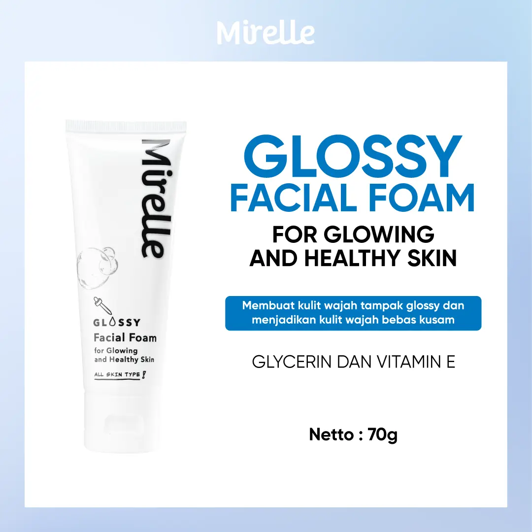 Mirelle Glossy Facial Foam (Glossy Series)