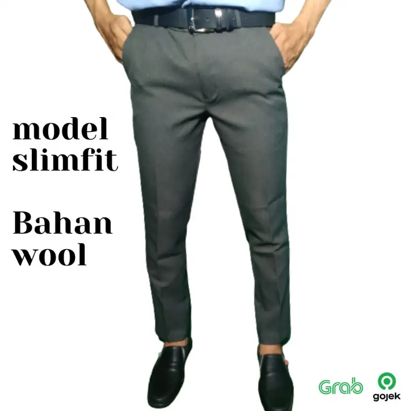 celana formal pria slim fit celana kantor slimfit Cotton 2