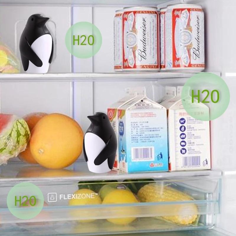 Household refrigerator penguin-shaped plastic deodorizer multi-function microwave oven deodorant box 4