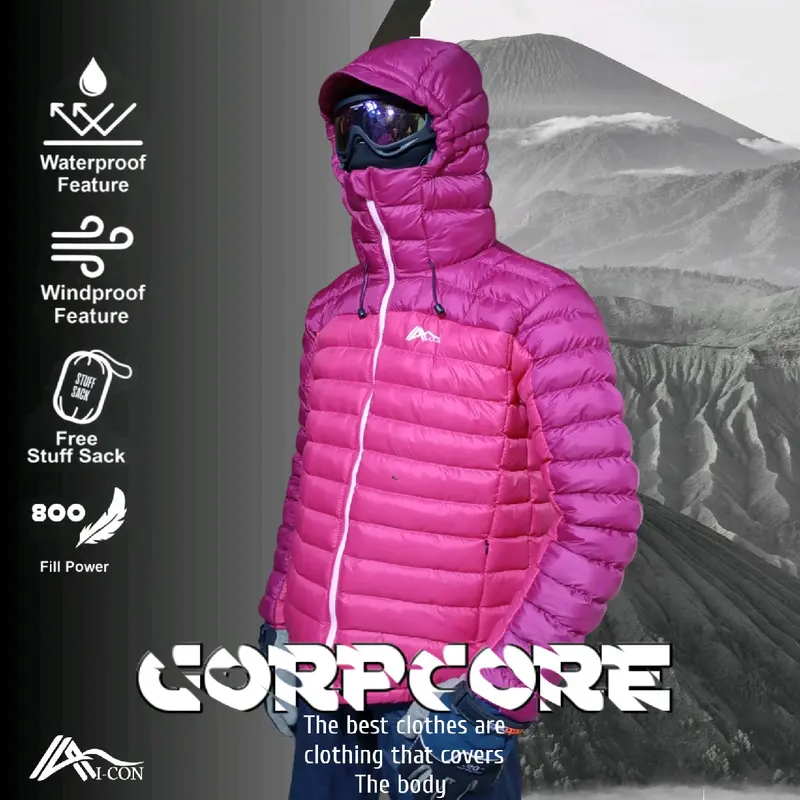Jaket bulu angsa goose down asli 100%, I-con Ultralight 6