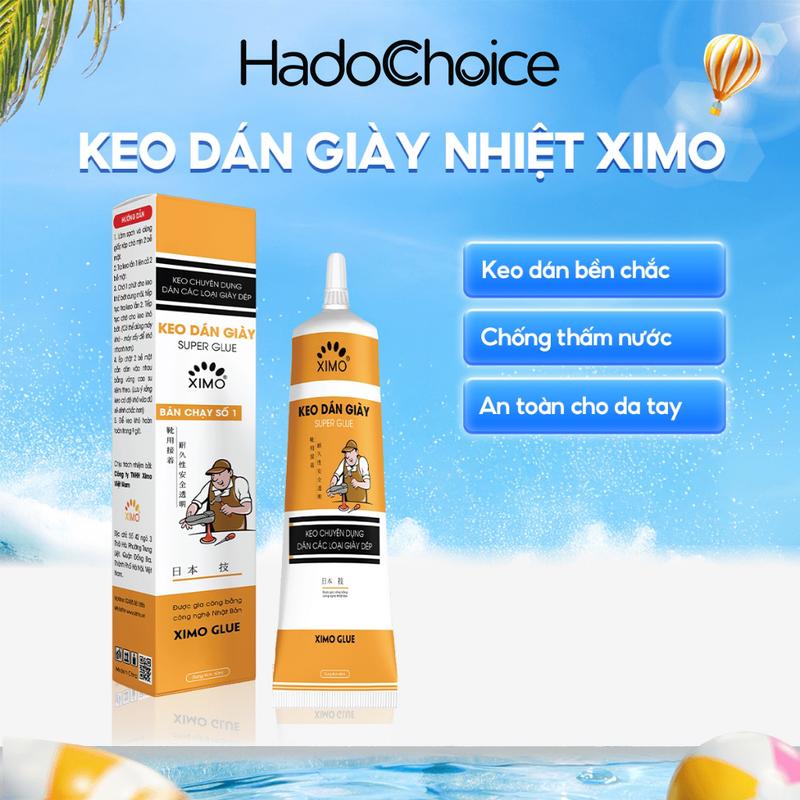 Keo dán giày thể thao siêu dính dùng nhiệt trong suốt Ximo 60ml - Dán vết rách giày, túi xách, đồ nội thất bằng da, quần