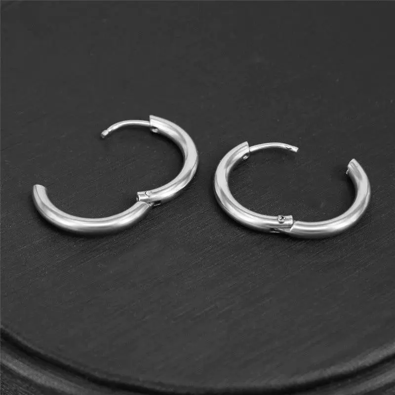 Anting Bulat Tindik Harga Per 1 Pcs Bahan Titanium Anting Pria dan Wanita 5