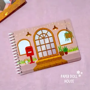 Paper Doll House Mainan Anak Bongkar Pasang Untuk Bermain Peran