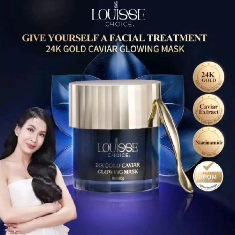 LOUISSE CHOICE 24K GOLD CAVIAR GLOWING MASK 80gr 0