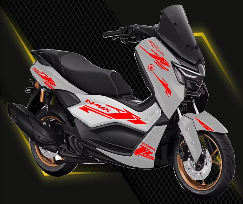 STRIPING CUTTING STICKER YAMAHA NMAX 2025 ALL NEW NEO S TURBO LIS VARIASI STIKER Motorcycle 8
