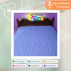 Sprei Waterproof Hana Grade A Pelindung Kasur Anti Air Mattress Protector Anti Noda Ompol