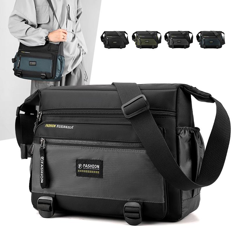 Túi Đeo Chéo Nam Chất Liệu Nylon Đa Năng Túi Đeo Vai Dành Cho Bé Trai Không Thấm Nước Lưu Trữ Dung Tích Lớn Thích Hợp Đi Du Lịch Giải Trí Ngoài Trời túi Messenger