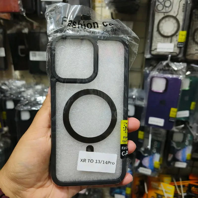 CASE XR TO 13/14/15pro ganti housing custom MAGSAFE HARD/keras 4