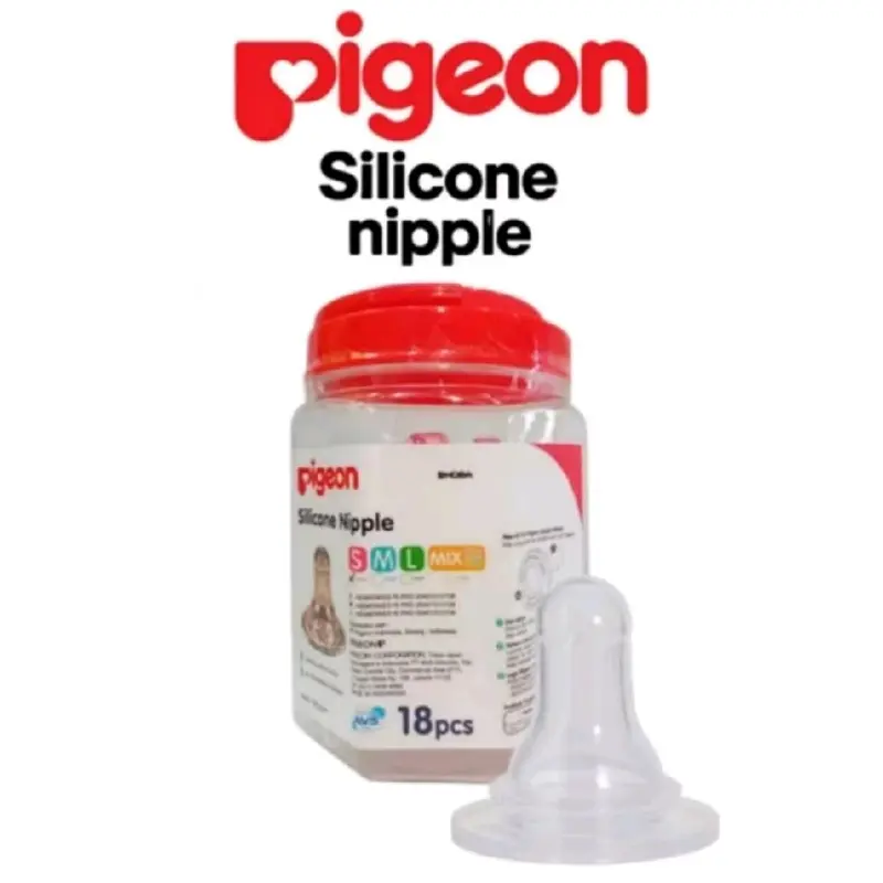 Pigeon Silicone Nipple Eco S M L - Dot Bayi 0