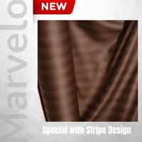 Gambar Sprei Set Hotel Stripe Salur Aesthetic - by Marvelo - Salur Coklat, 160x200 cm dari Marvelo Bedding Kab. Sleman 5 Tokopedia
