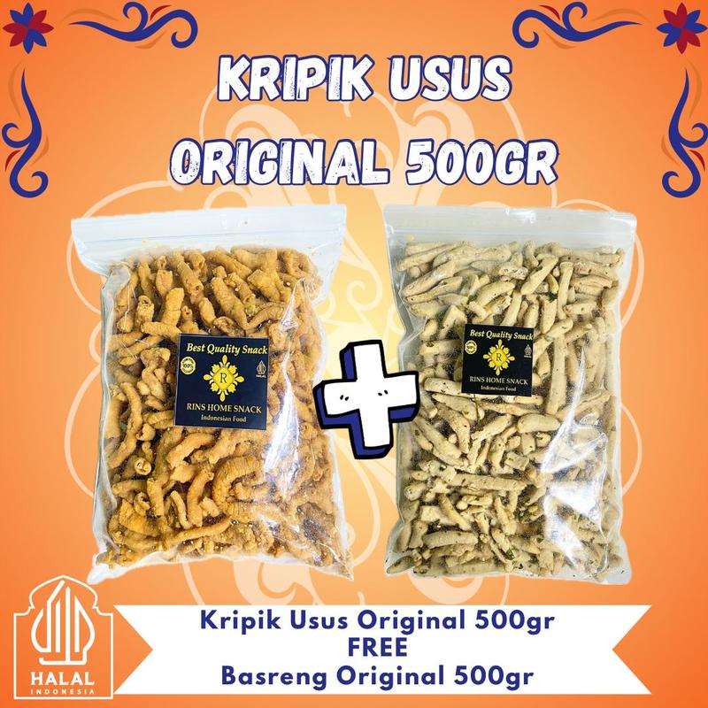 PROMO !!! MERIAH  BUY 1 GET 1 , BELI USUS ORI 500GR GRATIS BASRENG ORI 500GR 1