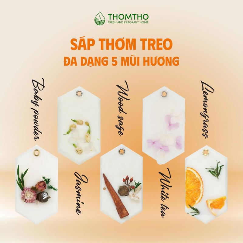 ̣̣ Mall Sáp Thơm Dạng Treo THOMTHO Tiện Lợi Treo Tủ Quần Áo Ô Tô Phòng Tắm Mang Lại Hương Thơm Dễ Chịu Gumi