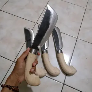 Kitchenware CINCANG DAGING AYAM  PISAU CACAH TULANG AYAM buah gagang KAYU BAJA PER titanium steel ergonomis ASLI BANTEN