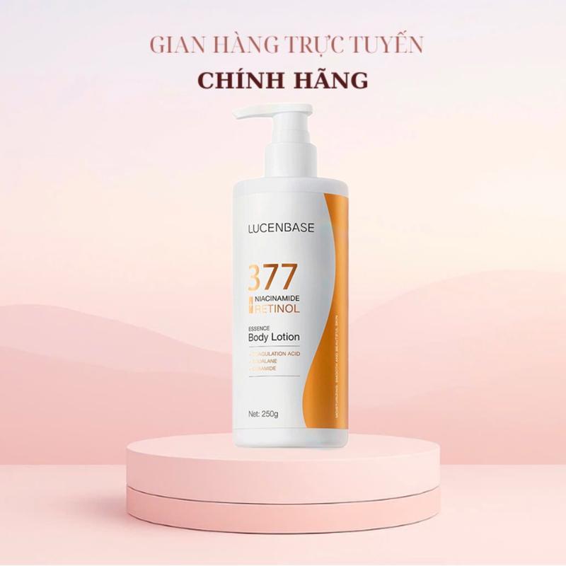 Sữa Dưỡng Thể 377 Niacinamide Retinol LUCENBASE Hỗ Trợ Sáng Da, Hỗ Trợ Dưỡng Ẩm Làm Mịn