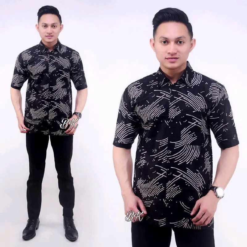 Kemeja Pria Batik Lengan Pendek 5