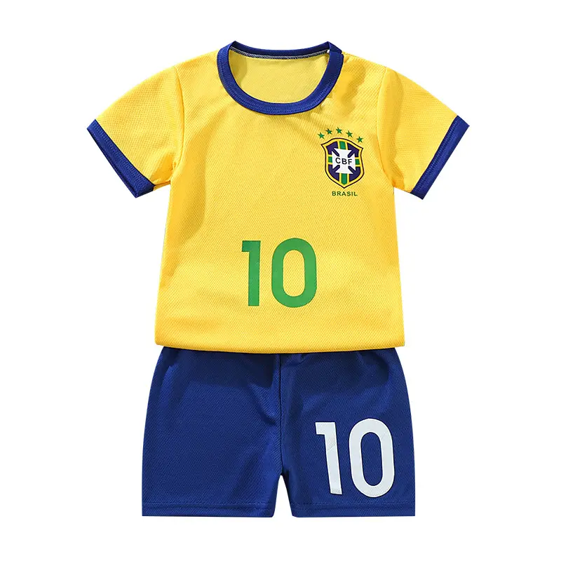 COD / BRAZIL YELLOW / SETELAN BAJU IMPORT ANAK / SETELAN BAJU BOLA ANAK LAKI LAKI / SET BAJU BOLA ANAK / KAOS IMPORT ANAK / KAOS Uniseks Celana Pakaian