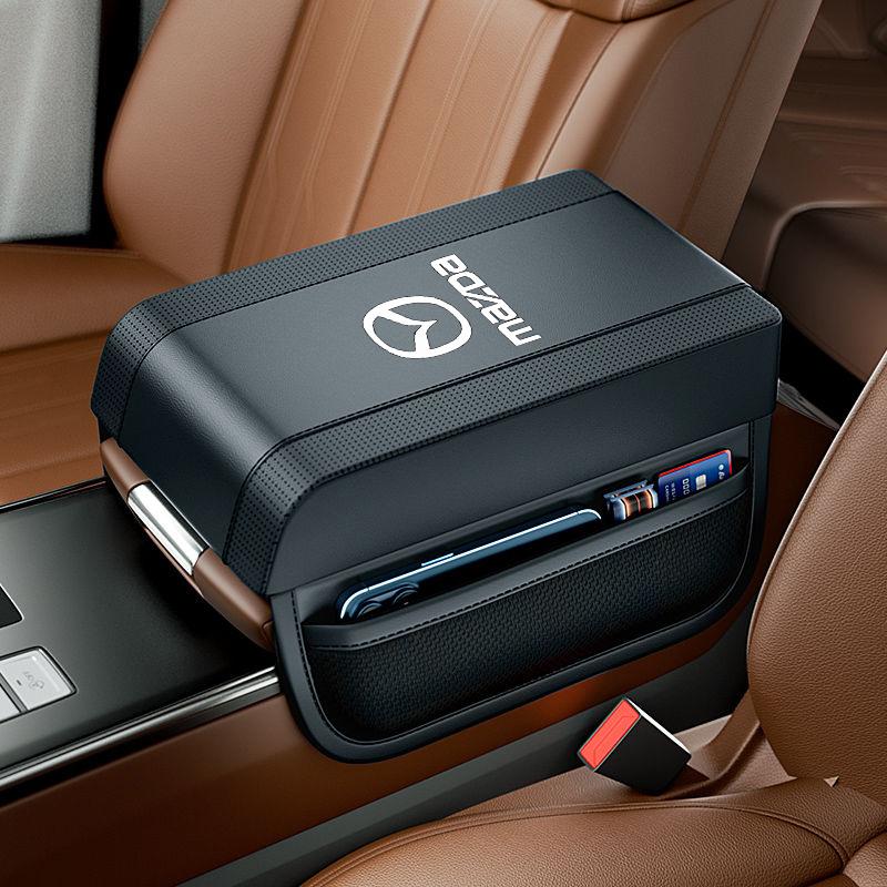 Tay Vịn Xe Hơi Trung Tâm, Đệm Mềm Màu Đen Cho Bảng Điều Khiển Trung Tâm Tự Động, Tay Vịn, Hộp Ghế, Thảm Cho Mazda 2, 3, 6, CX3, CX4, CX5, CX30, CX-8, BT50 Pro