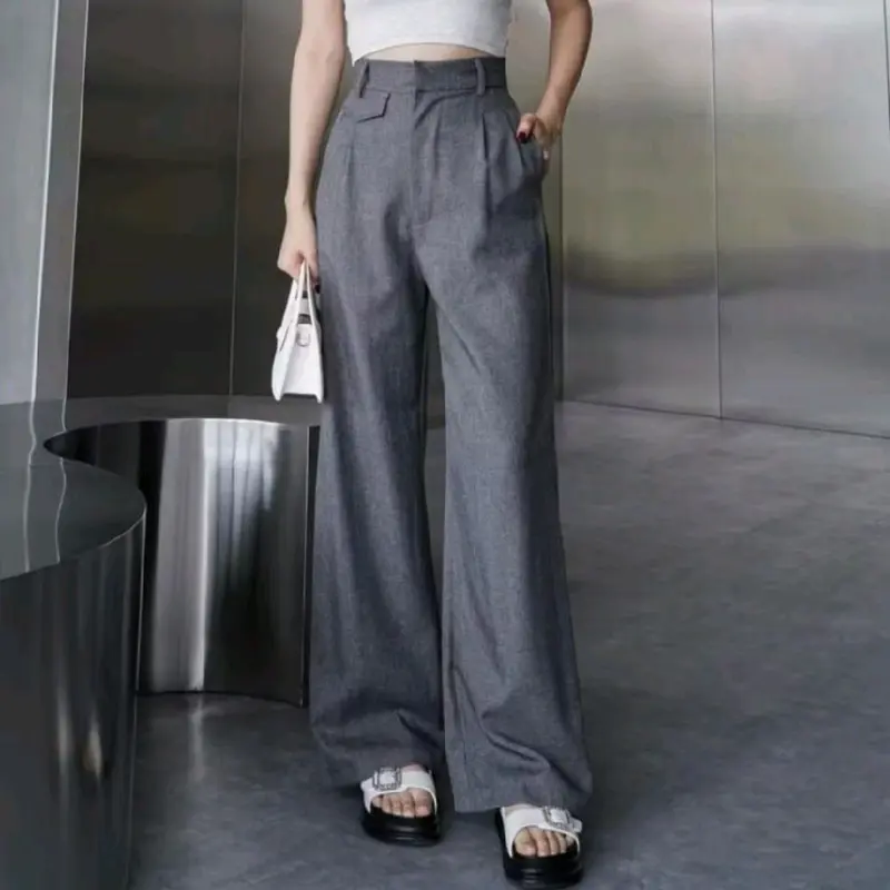 ORO PANTS Celana Panjang Wanita Kulot Anti Kusut Loose Pants Trousers Premium Pinggang Belakang Karet Elastis Melar Nyaman Clana Kantor Basic Casual Variasi 5
