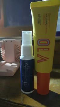 Product Review of MORLAB - PAKET COMBO BRIGHT ( 1 PCS MORLAB V10 VITMANIN TONE UP CREAM + 1 PCS NOURISHING BRIGHT GLOW MIST ) BPOM from f** 1