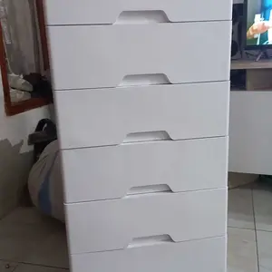 [ Hot Sale] diskon besar!!! Lemari Plastik Susun 5/6 Tingkat Sakula Model A dengan Roda dan Garansi 5 Tahun