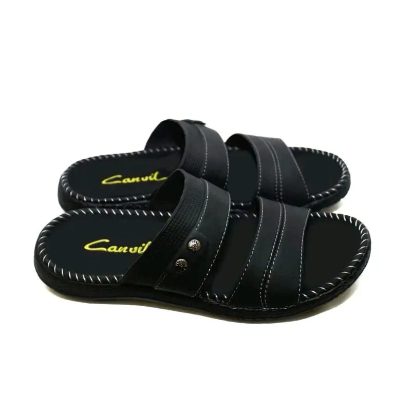 Sandal Pria Slop Kulit Casual Kekinian Terbaru