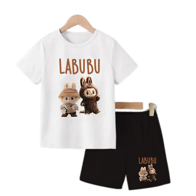 Product Introduction of SETELAN ANAK-ANAK COWOK DAN CEWEK MOTIF LABUBU  / BAJU ANAK-ANAK LAKI - LAKI DAN PEREMPUAN / KAOS ANAK SET ANAK PRIA DAN WANITA / LB2 12
