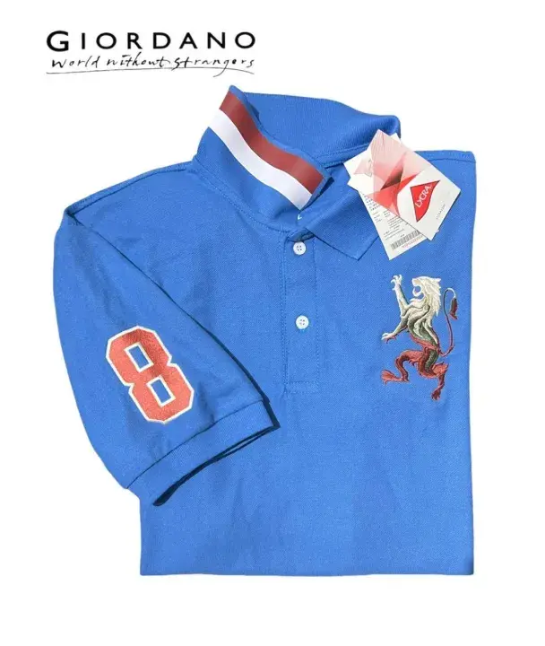 GIORDAN0 LION KAOS POLO PRIA PREMIUM BORDIR KAOS KERAH POLO SHIRT COWOK Giordan0 LENGAN PENDEK BORDIR LION 4