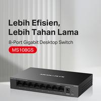 Gambar TP Link | Mercusys MS108GS 8-Port Gigabit Desktop Switch | Power Saving dari TP-Link Indonesia Kab. Tangerang 2 Tokopedia