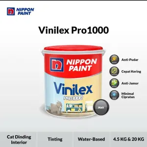 Cat tembok nippon paint vinilex pro 1000 tinting 4,5 kg