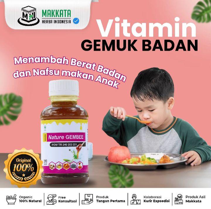 Vitamin Obat Gemuk Nature Herbal BPOM 60 Kapsul Suplemen Penggemuk Badan Permanen Penambah Nafsu Makan Pria Wanita Dewasa