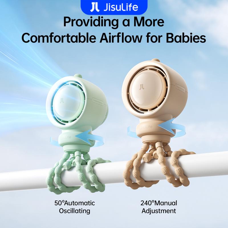 JisuLife Life2 & Life2S Stroller Fan | Baby Kipas Bayi Multifungsi ...