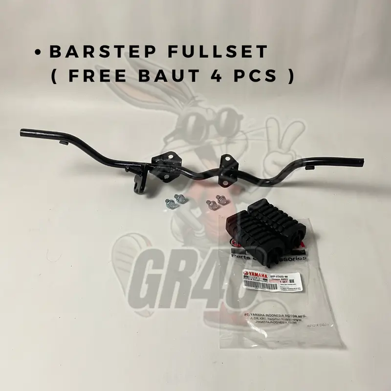 Yamaha Fiz R Alfa Vega R Barstep Footstep Depan dan Standar Tengah dan Standar Samping Lengkap Fullset 2