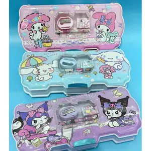 Tempat kotak pensil magnet karakter sanrio cinamorol kuromi melody